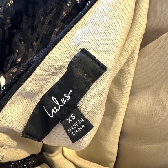 Lulu’s Black Sequin Long Sleeve Two Piece Set - Picture 6 of 7